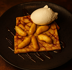 crepe pomme caramélisée